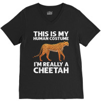 Funny Cheetah Design For Boys Girls Leopard Safari Wildlife V-neck Tee | Artistshot