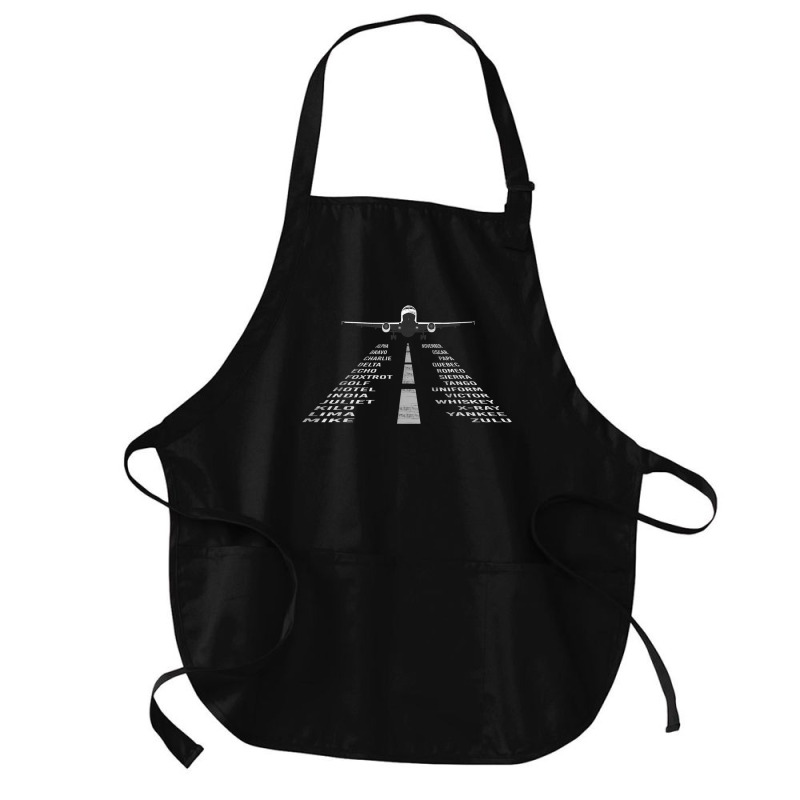 Phonetic Alphabet  Pilot Cadet Airplane Medium-length Apron | Artistshot