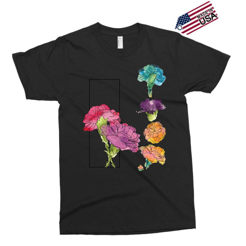 Carnation Sketchbook Page Exclusive T-shirt by cm-arts | Artistshot