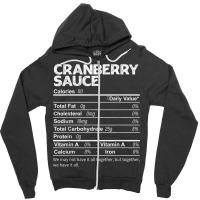 Funny Cranberry Sauce Nutrition Facts Thanksgiving Food Zipper Hoodie | Artistshot