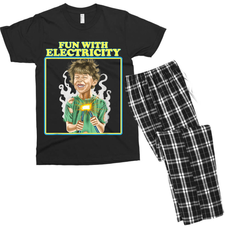 Fun With Electricity Vintage Aesthetic Aesthetic Men's T-shirt Pajama Set | Artistshot