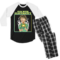 Fun With Electricity Vintage Aesthetic Aesthetic Men's 3/4 Sleeve Pajama Set | Artistshot