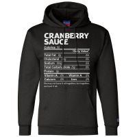 Funny Cranberry Sauce Nutrition Facts Thanksgiving Food Champion Hoodie | Artistshot