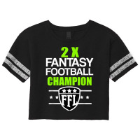 Two Time Fantasy Football Champion T Scorecard Crop Tee | Artistshot