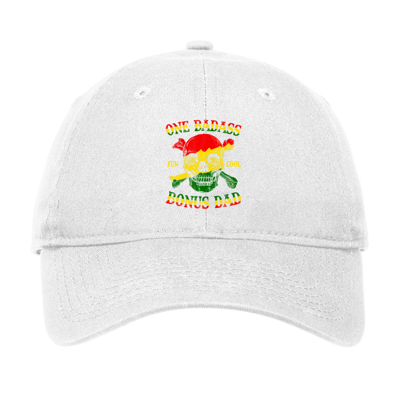 One Badass Bonus Step Dad Funny Juneteenth Step Dad African Adjustable Cap by fraynemarcial00 | Artistshot