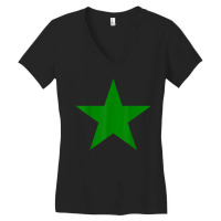 Green Star Green Star Women's V-neck T-shirt | Artistshot