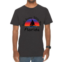 Sail Away With Me Florida. Vintage T-shirt | Artistshot