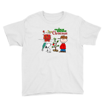 Peanuts Charlie Brown Christmas Youth Tee Designed By Neset