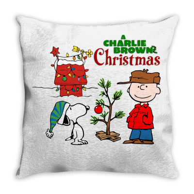 Peanuts Charlie Brown Christmas Throw Pillow Designed By Neset