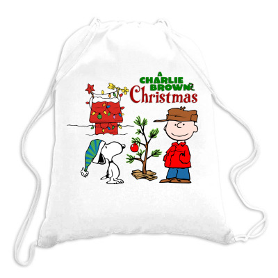 Peanuts Charlie Brown Christmas Drawstring Bags Designed By Neset