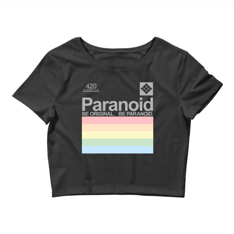 Paranoid Polaroid Crop Top by cm-arts | Artistshot