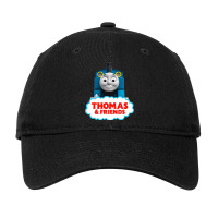 Thomas The Tank Engine Title Adjustable Cap | Artistshot