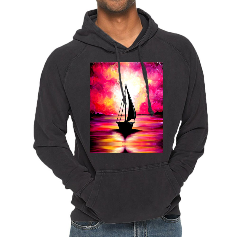 Sail Away With Me Graphic Vintage Hoodie | Artistshot