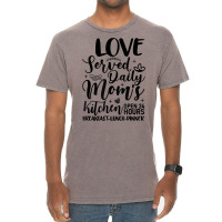 Moms Kitchen Funny Mom Baker Love Served Daily T Shirt Vintage T-shirt | Artistshot