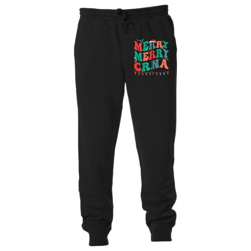 Merry Certified Registered Nurse Anesthetist Christmas Zip Hoodie Unisex Jogger | Artistshot