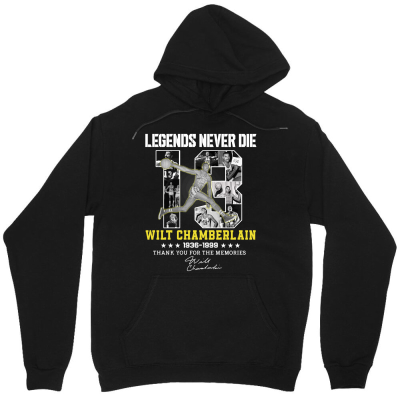 Wilt Chamberlain Basketball Legends Unisex Hoodie by cm-arts | Artistshot