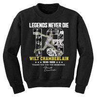 Wilt Chamberlain Basketball Legends Youth Sweatshirt | Artistshot