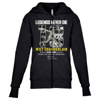 Wilt Chamberlain Basketball Legends Youth Zipper Hoodie | Artistshot