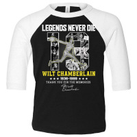 Wilt Chamberlain Basketball Legends Toddler 3/4 Sleeve Tee | Artistshot