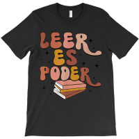 Leer Es Poder Groovy Spanish Teacher Bilingual Maestra T-shirt | Artistshot