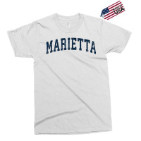 Marietta Georgia Ga Vintage Sports Design Navy Design Exclusive T-shirt | Artistshot