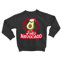 Feliz Navocado Navidad Avocado Santa Hat Merry Christmas Pullover Hood Toddler Sweatshirt | Artistshot