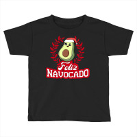 Feliz Navocado Navidad Avocado Santa Hat Merry Christmas Pullover Hood Toddler T-shirt | Artistshot