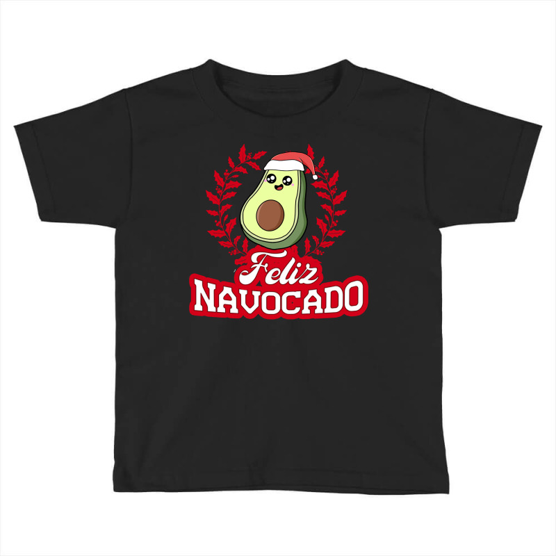 Feliz Navocado Navidad Avocado Santa Hat Merry Christmas Pullover Hood Toddler T-shirt | Artistshot