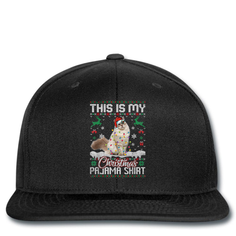 This Is My Christmas Pajama Funny Siberian Cat Xmas T Shirt Printed hat by cm-arts | Artistshot