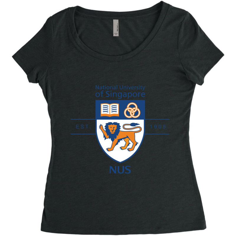 The National University Of Singapore Women's Triblend Scoop T-shirt by cm-arts | Artistshot