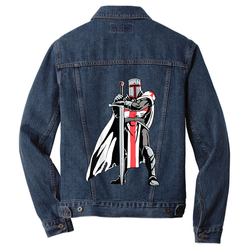 Crusader Knight Templar Men Denim Jacket | Artistshot