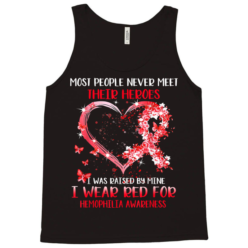 I Wear Red For Someone Special Hemophilia Awareness T Shirt Tank Top by v8dycanel | Artistshot