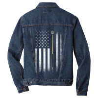 Billiards Pool Player Table Usa Us American Flag Men Denim Jacket | Artistshot