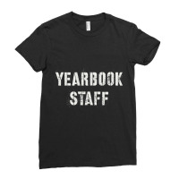 Yearbook Staff Student Literary Club School Publication Team Long Slee Ladies Fitted T-shirt | Artistshot