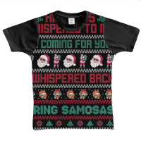 Krampus Whispered I'm Coming For You! Me Bring Samosas! T Shirt Graphic Youth T-shirt | Artistshot