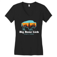 Big Bone Lick State Park Kentucky Bison Fossils Women's V-neck T-shirt | Artistshot