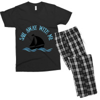 Sail Away With Me - White Men's T-shirt Pajama Set | Artistshot