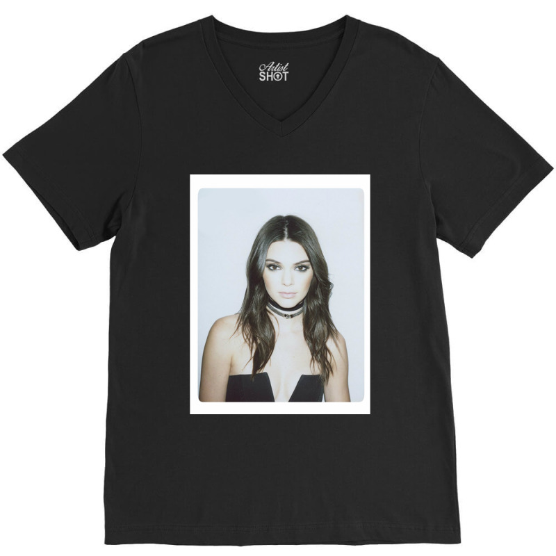 Kendall Jenner  Polaroid V-Neck Tee by cm-arts | Artistshot