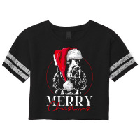 Funny Santa English Springer Spaniel Merry Christmas Dog Mom Sweatshir Scorecard Crop Tee | Artistshot