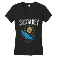 Siesta Key Florida Souvenir Sailing Catamaran Fl Pullover Hoodie Women's V-neck T-shirt | Artistshot