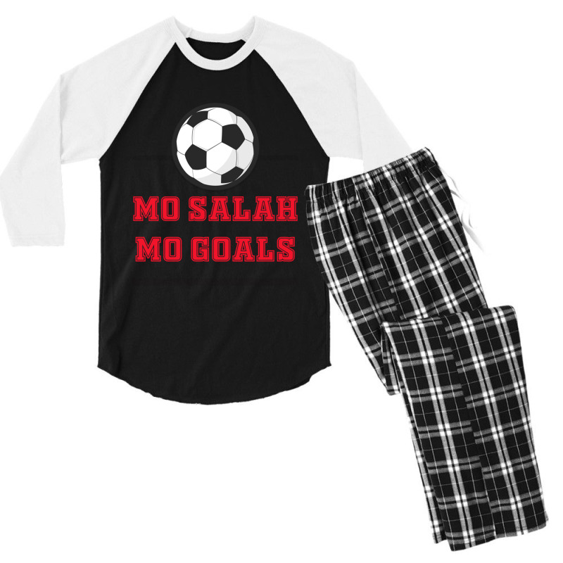 Mo Salah Mo Goals Classic Men's 3/4 Sleeve Pajama Set | Artistshot