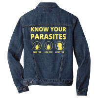 Know Your Parasites Luna Tick Anti Trump T Shirt Men Denim Jacket | Artistshot