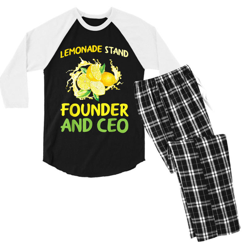 Lemonade Stand Founder And Ceo Lemon Juice Boss Men's 3/4 Sleeve Pajama Set | Artistshot