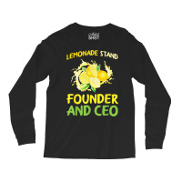 Lemonade Stand Founder And Ceo Lemon Juice Boss Long Sleeve Shirts | Artistshot