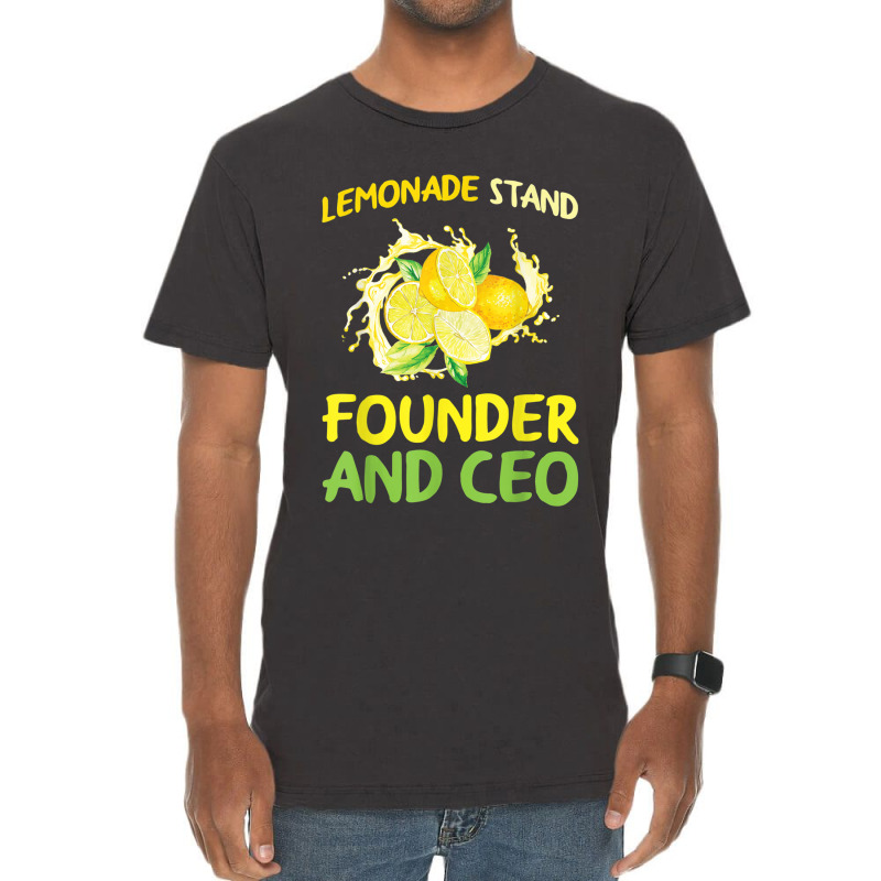 Lemonade Stand Founder And Ceo Lemon Juice Boss Vintage T-shirt | Artistshot