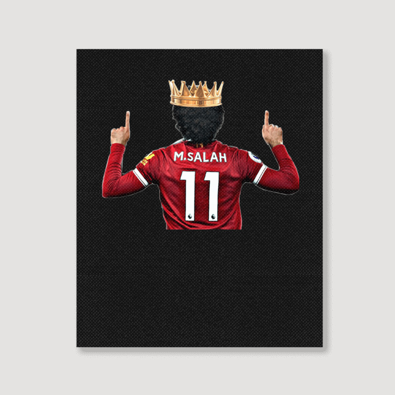 Mo Salah Pullover Portrait Canvas Print | Artistshot