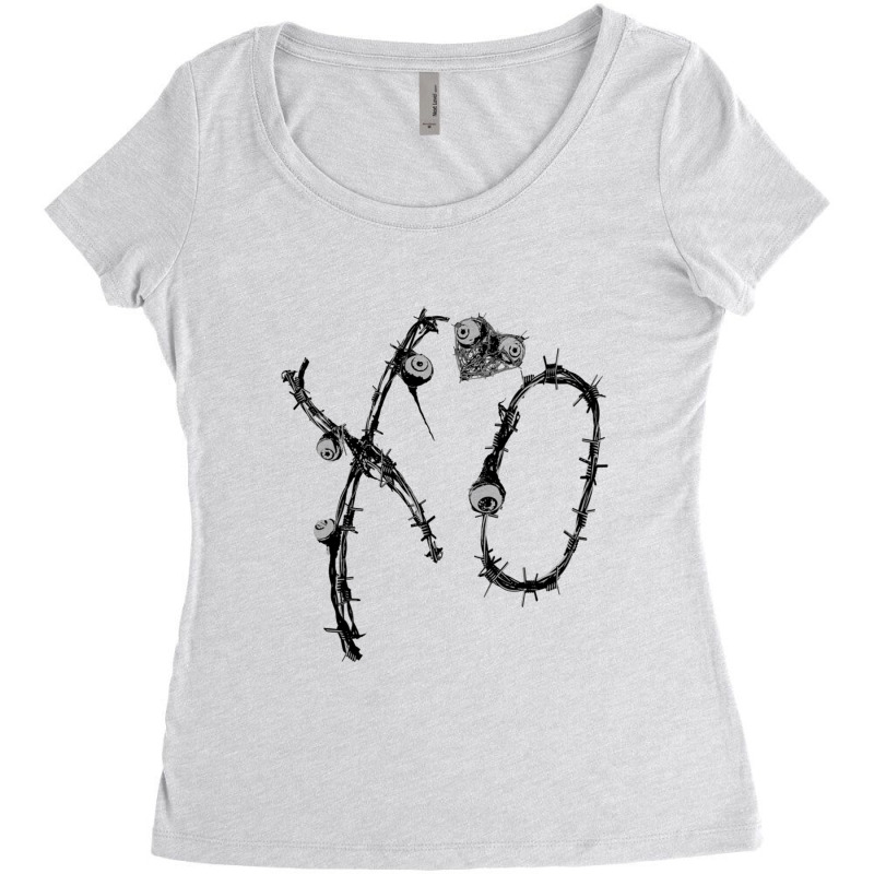 X O Merch Women's Triblend Scoop T-shirt by novitaso | Artistshot