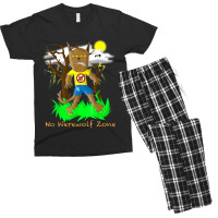 No Werewolf Zone By Doomaflotchy Jr. Men's T-shirt Pajama Set | Artistshot