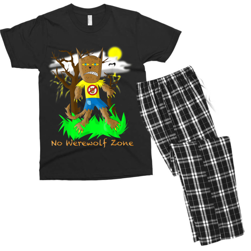 No Werewolf Zone By Doomaflotchy Jr. Men's T-shirt Pajama Set by KaseyReyes | Artistshot