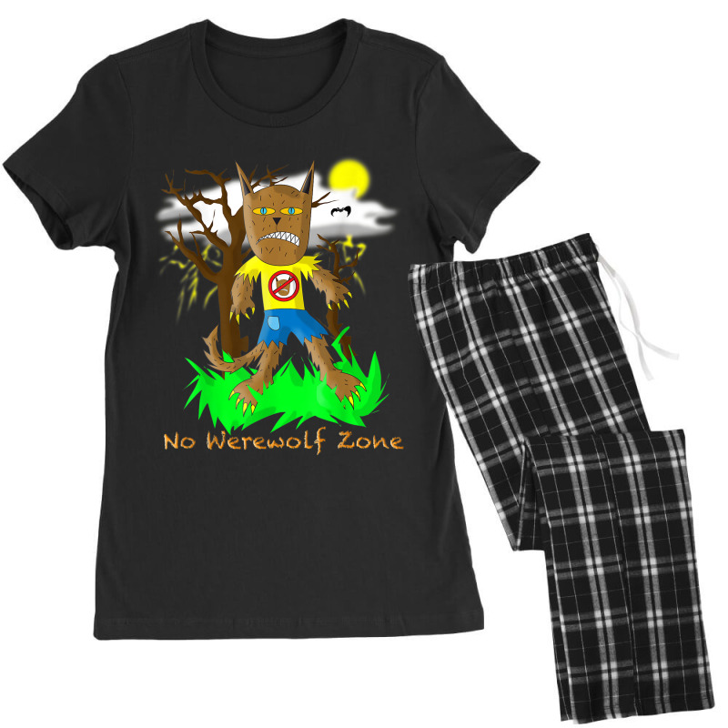 No Werewolf Zone By Doomaflotchy Jr. Women's Pajamas Set by KaseyReyes | Artistshot